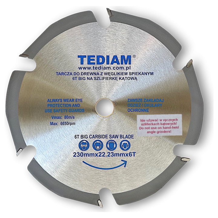 Tarcze z węglikiem spiekanym 6T BIG TEDIAM